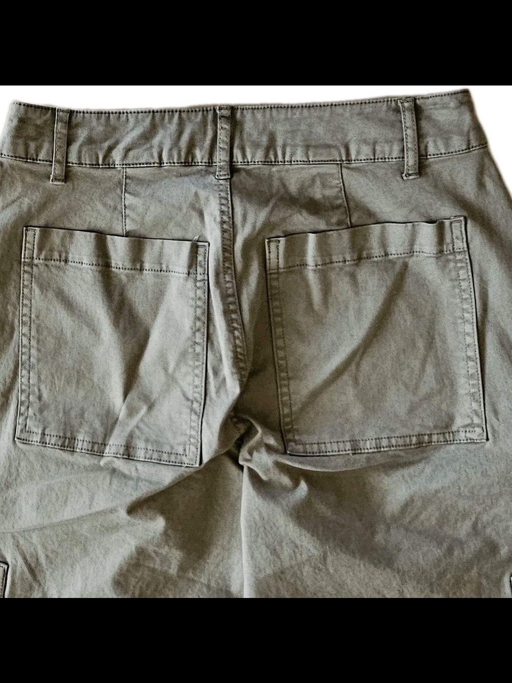 Universal Thread Olive Wide-Leg Utility Pants - Picture 4 of 6